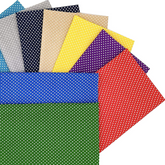 CraftsFabrics Fanni Lot de 20 carrés prédécoupés à pois 100 % coton sergé imprimé pour le quilting, les arts, l'artisanat, la couture et les projets de bricolage